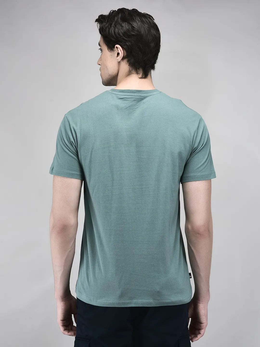 Woodland Jasper Green Round Neck Tshirt - Thumbnail 6