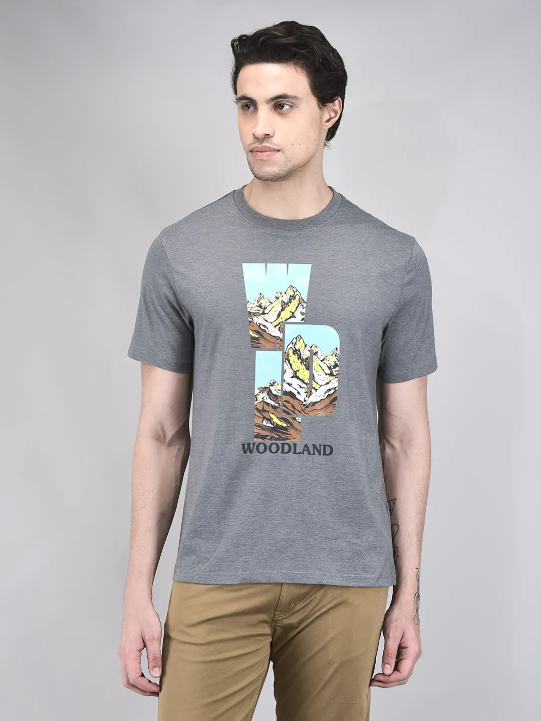 woodland-men-gmelange-graphic-cotton-polyester-t-shirt