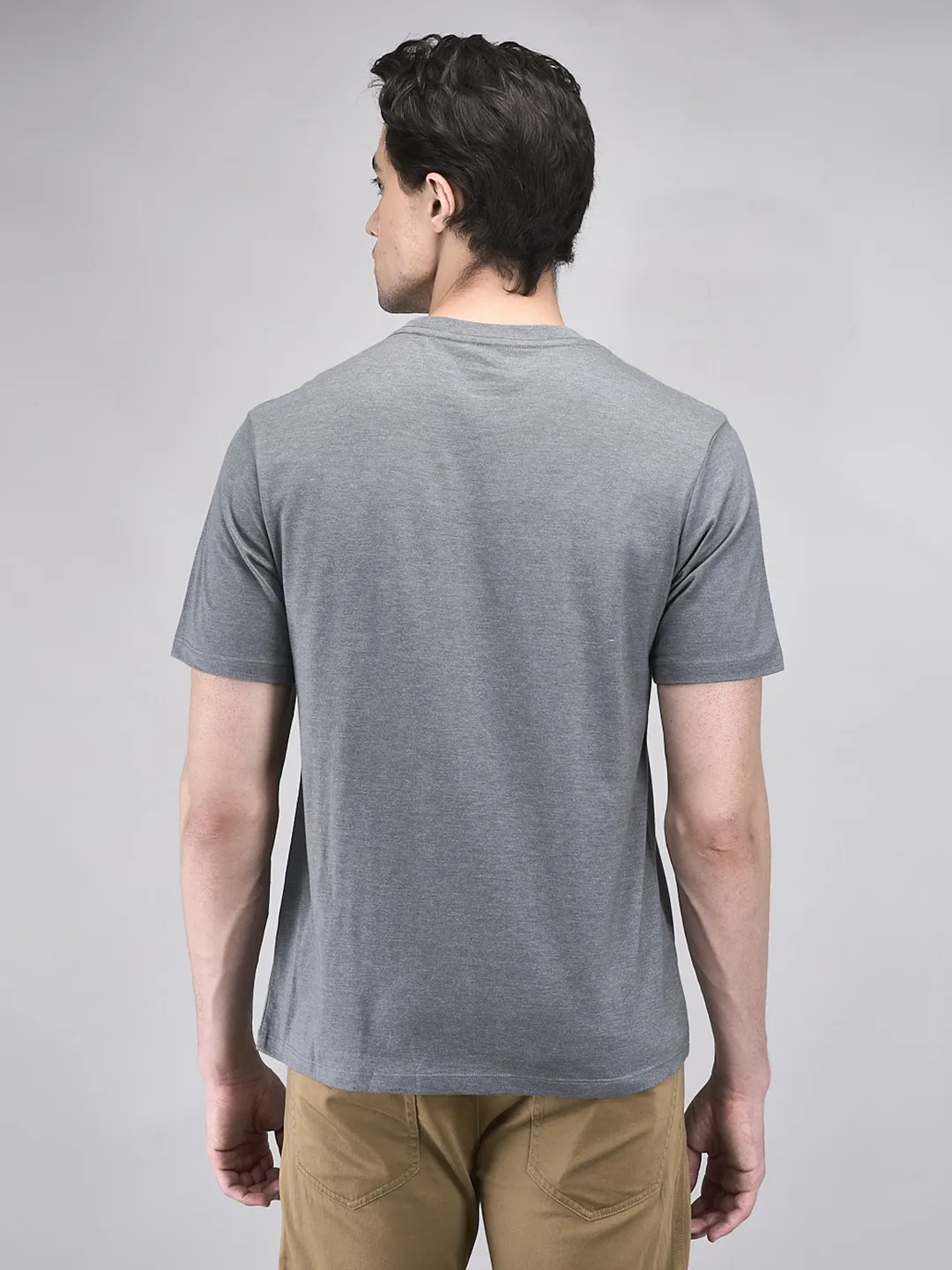 Woodland Men Gmelange Graphic Cotton Polyester T-Shirt - Thumbnail 6