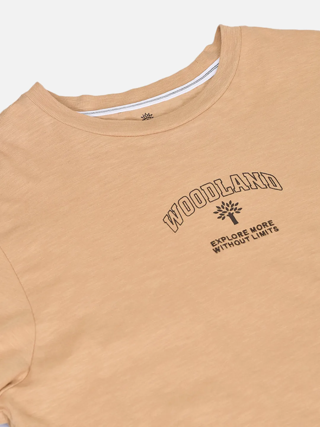 Men Camel Signature Print Crew Neck T-Shirt 5
