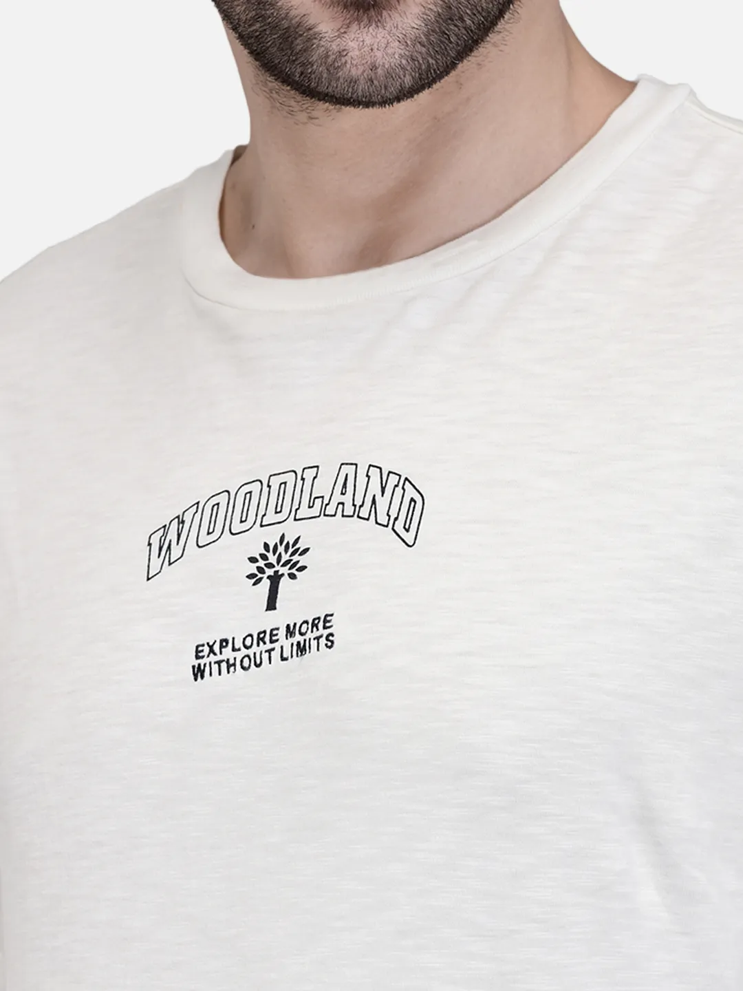Men Owhite Signature Print Crew Neck T-Shirt 4