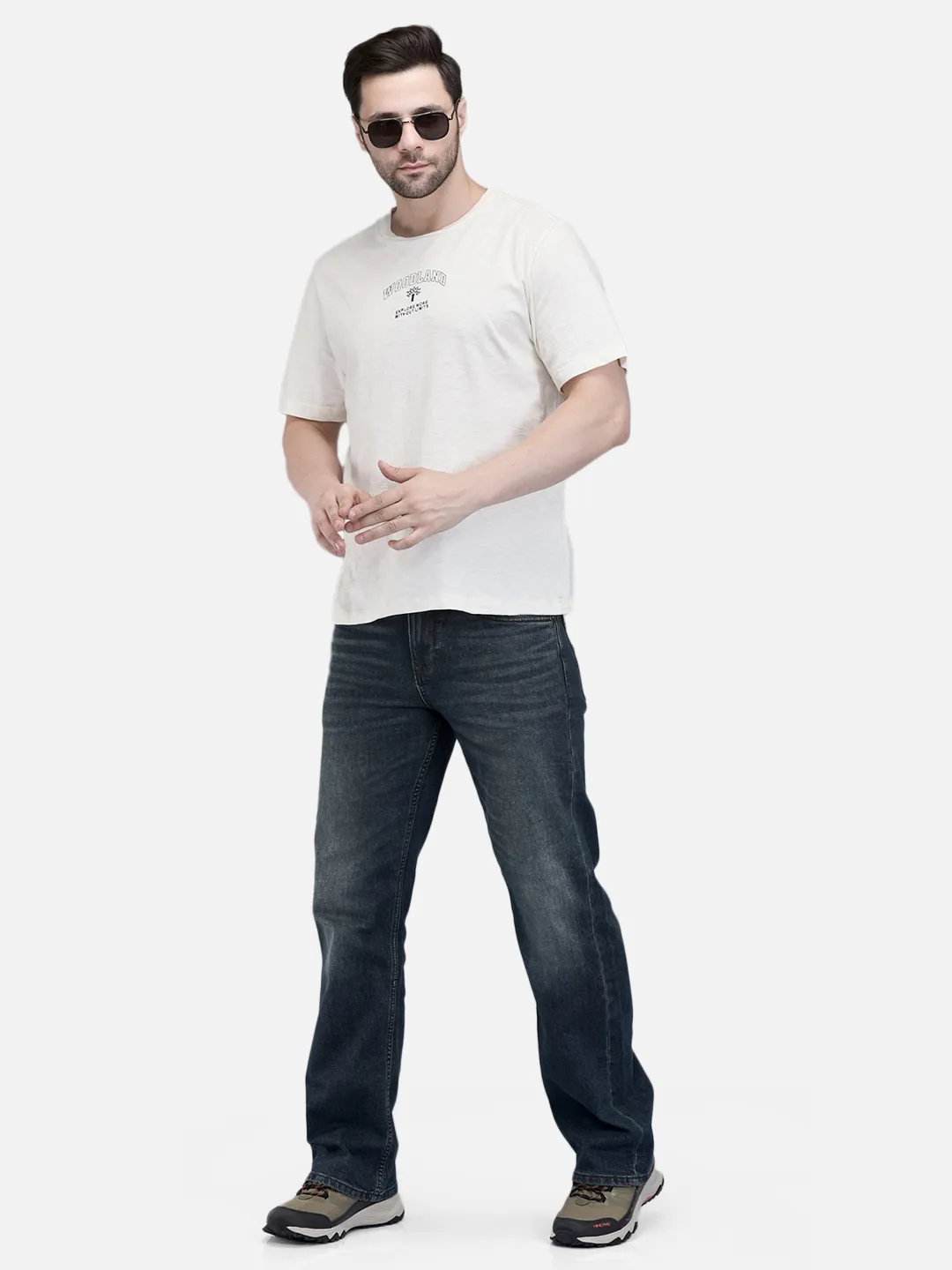 Men Owhite Signature Print Crew Neck T-Shirt 7