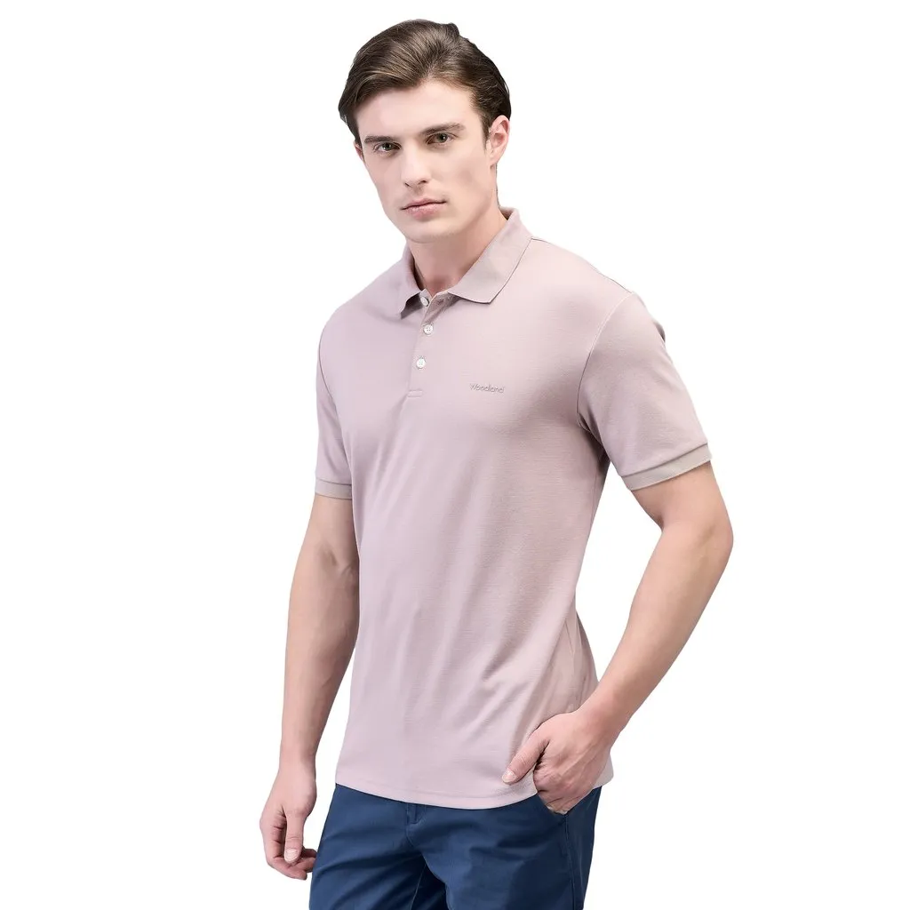 Pinkish Brown Polo T-shirt for Men - Thumbnail 2