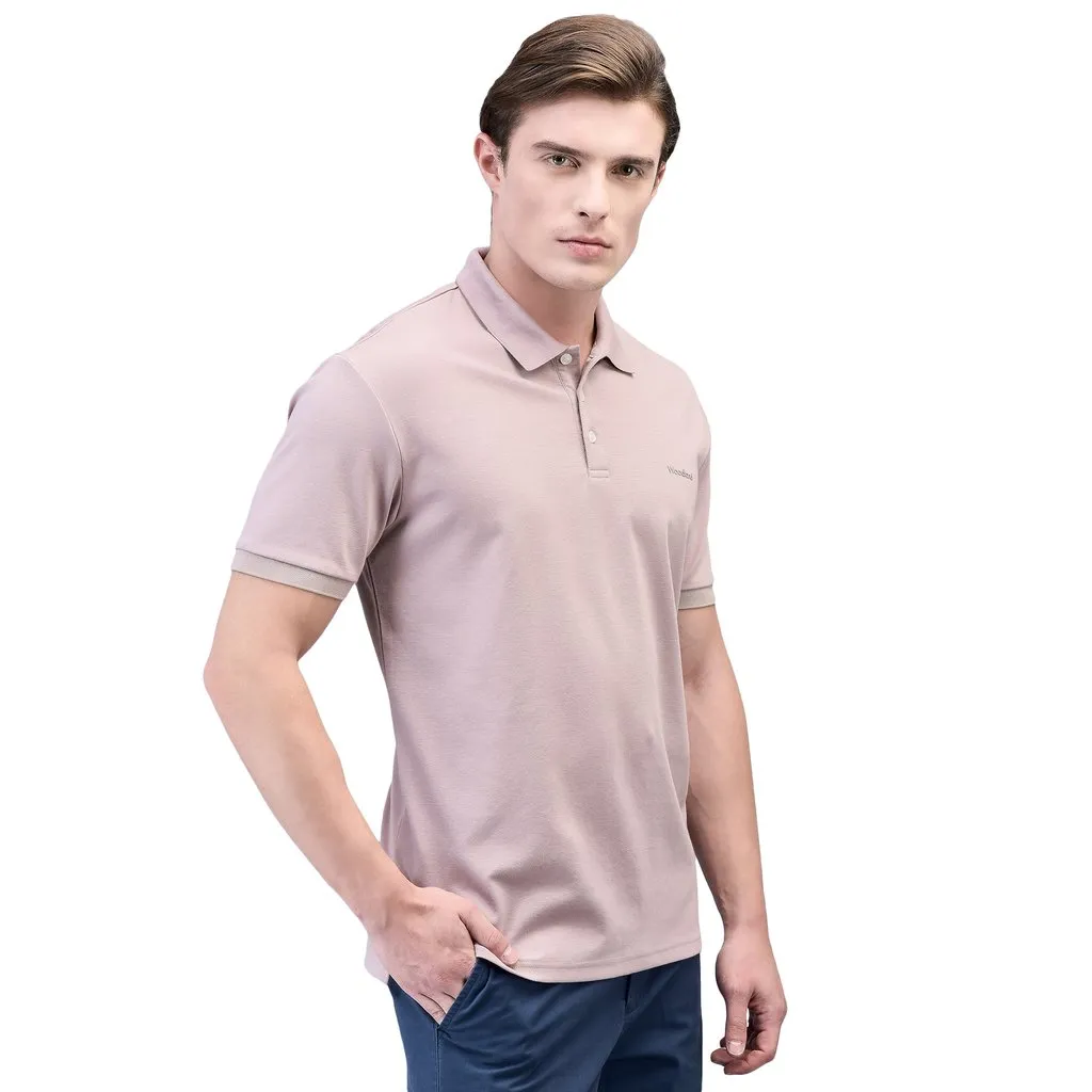 Pinkish Brown Polo T-shirt for Men - Thumbnail 3