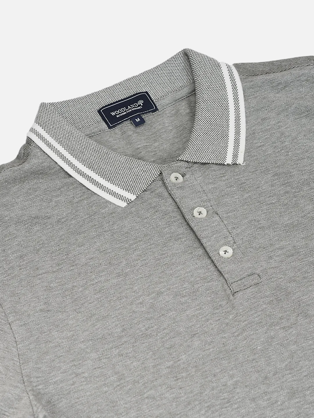 Olive Cotton Spandex Polo Tshirt - Thumbnail 5