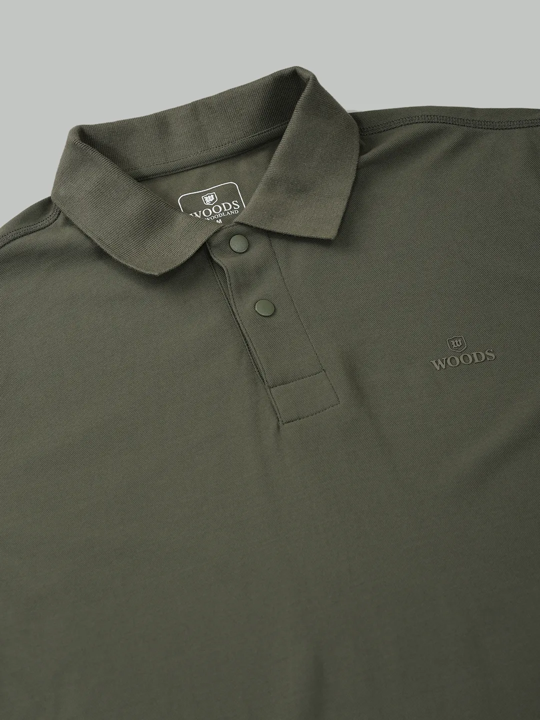 Men Olive Cotton Single Jersey Polo T-Shirt - Thumbnail 5