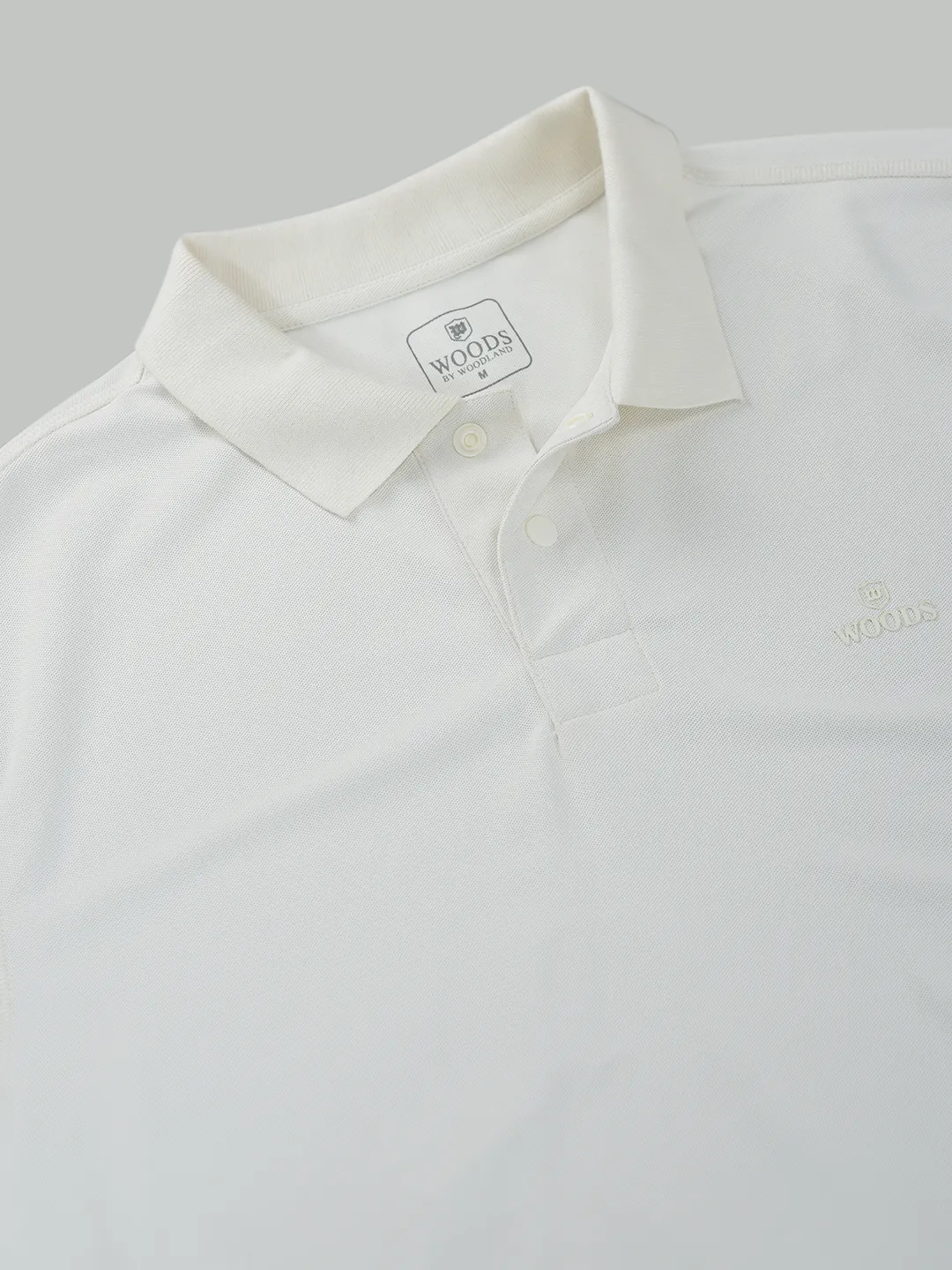 Men Owhite Polyester Piqué Polo T-Shirt - Thumbnail 5