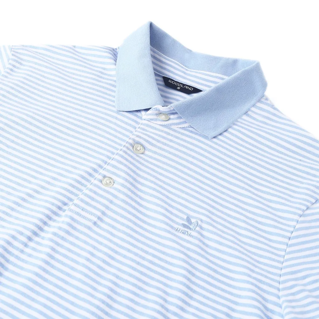 Sblue/White Polo For Men - Thumbnail 5