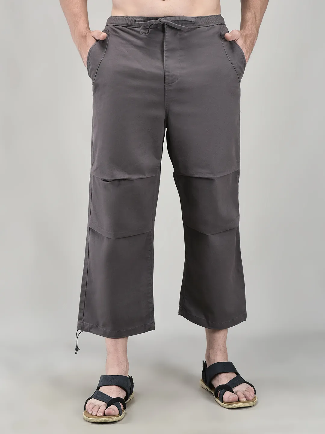 Steel Grey Flex Track Pants - Thumbnail 2