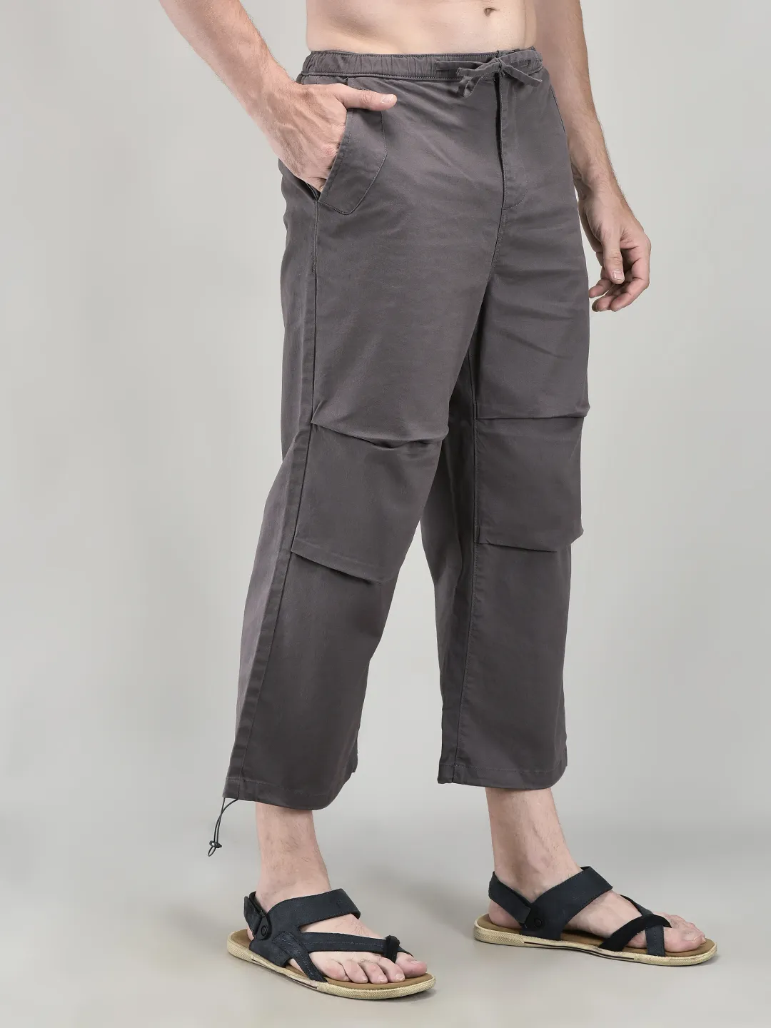 Steel Grey Flex Track Pants - Thumbnail 4