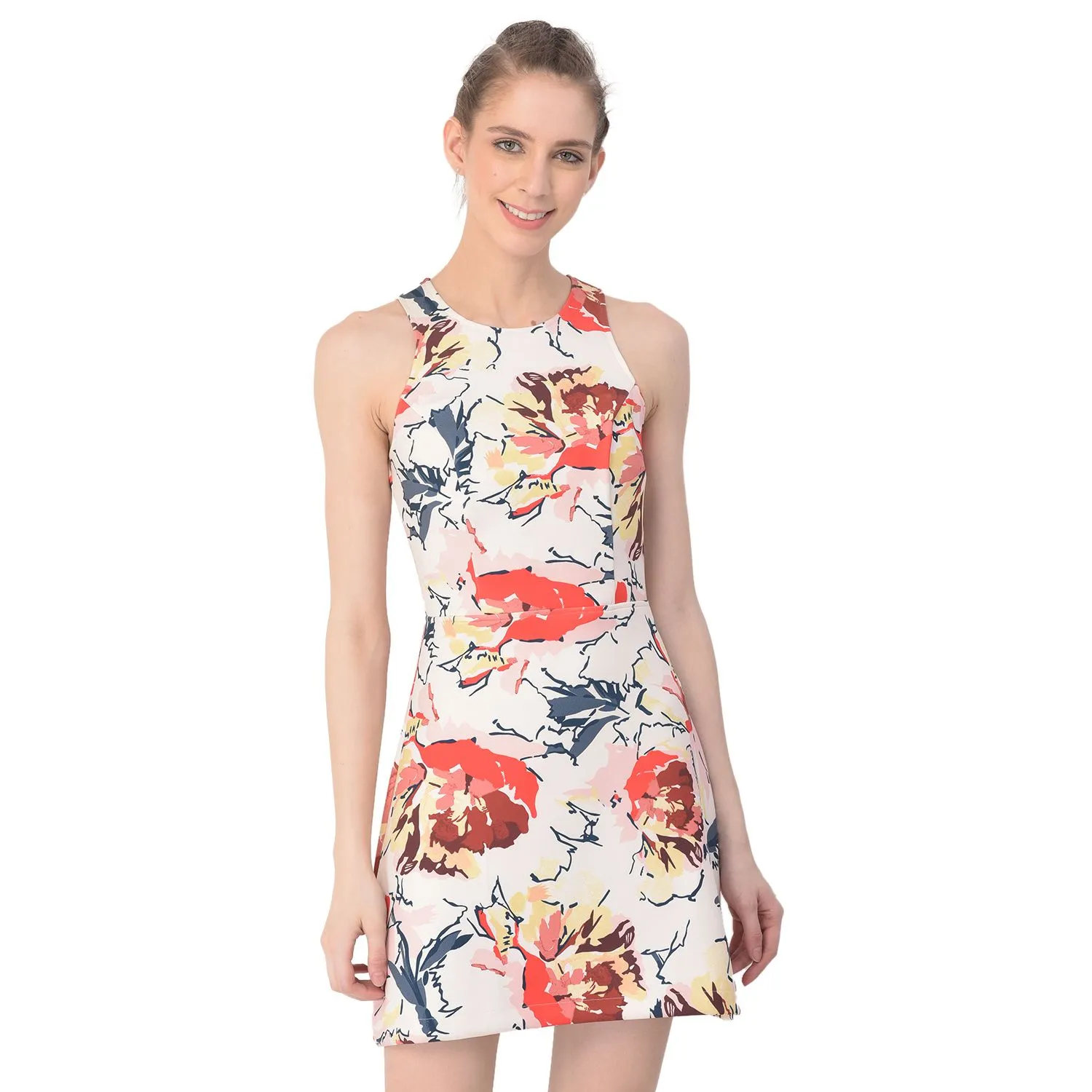 Floral dress for women - Thumbnail 2