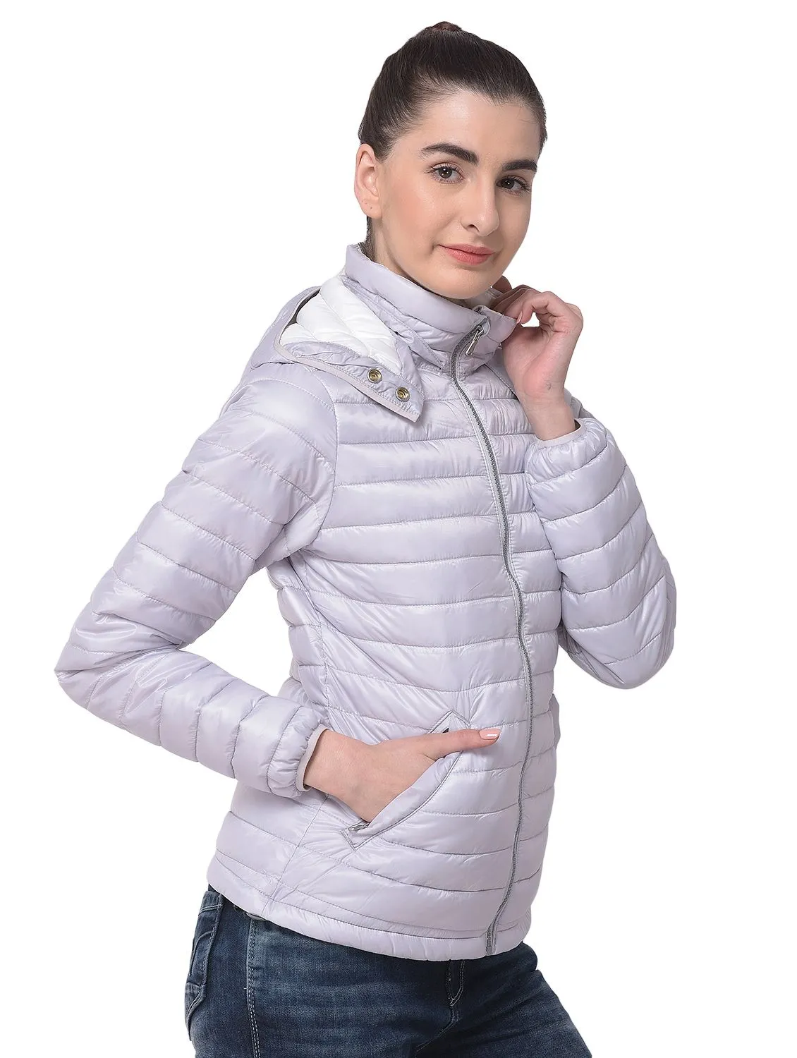 Silver grey full sleeves jacket - Thumbnail 7