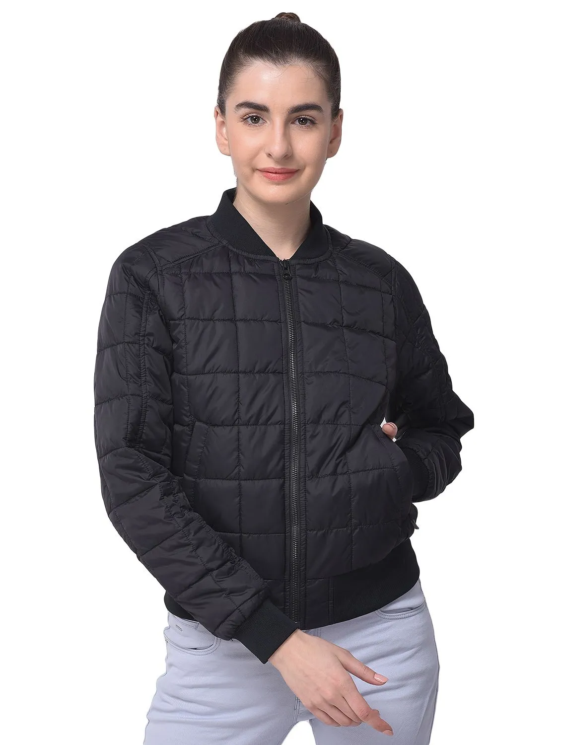 BLACK Quilted Jacket - Thumbnail 2