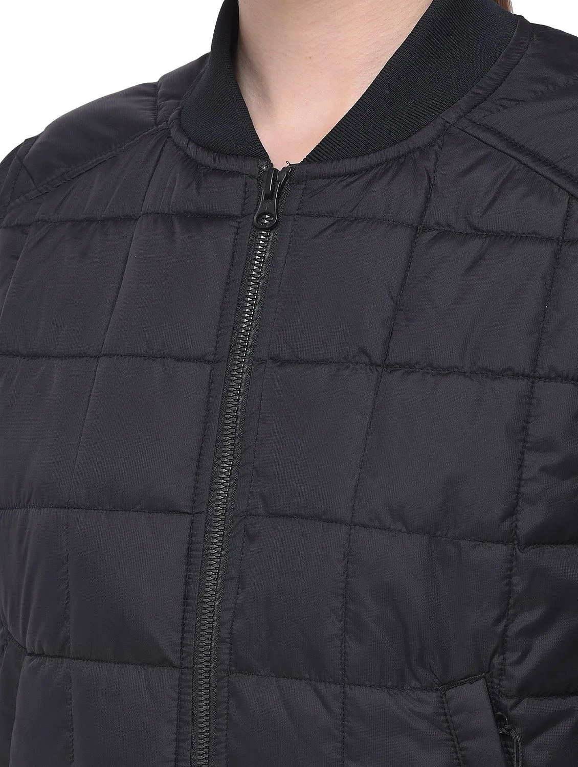 BLACK Quilted Jacket - Thumbnail 3
