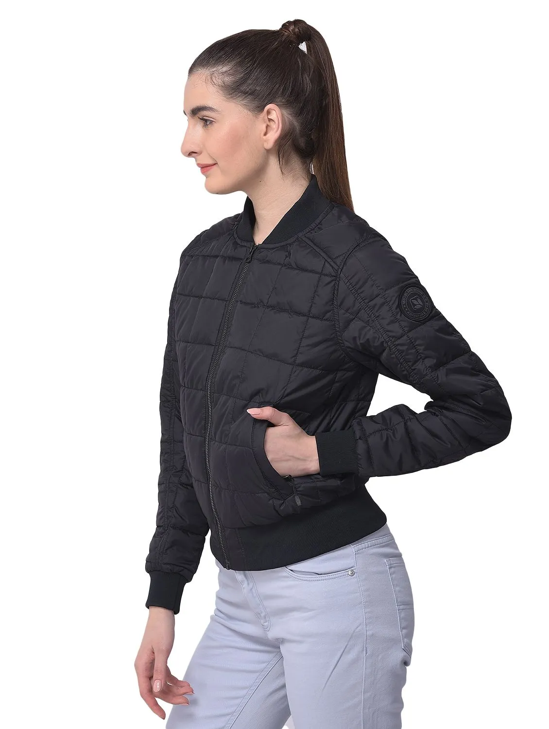 BLACK Quilted Jacket - Thumbnail 6