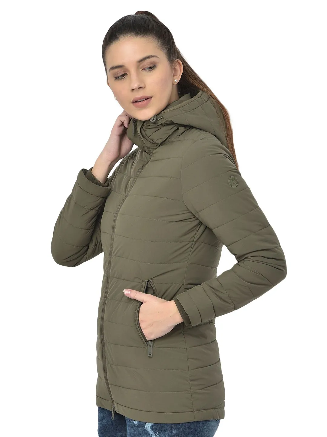 Woodland Olive Long jacket - Thumbnail 3