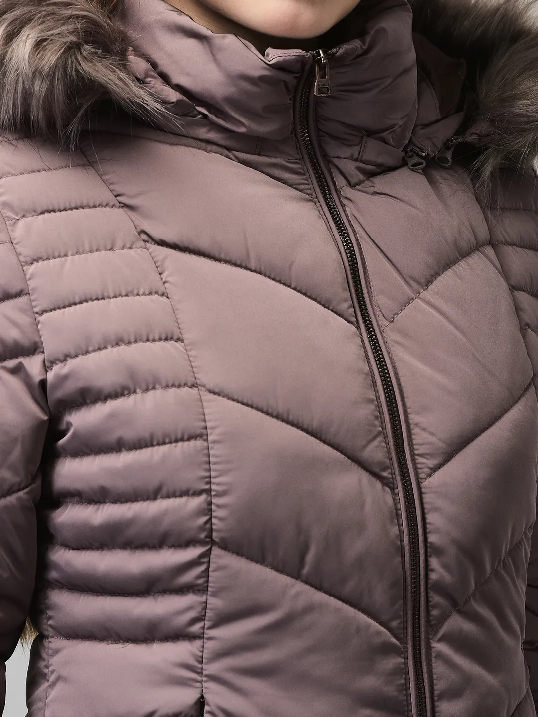 Peppercorn jacket with fur hood for ladies - Thumbnail 4