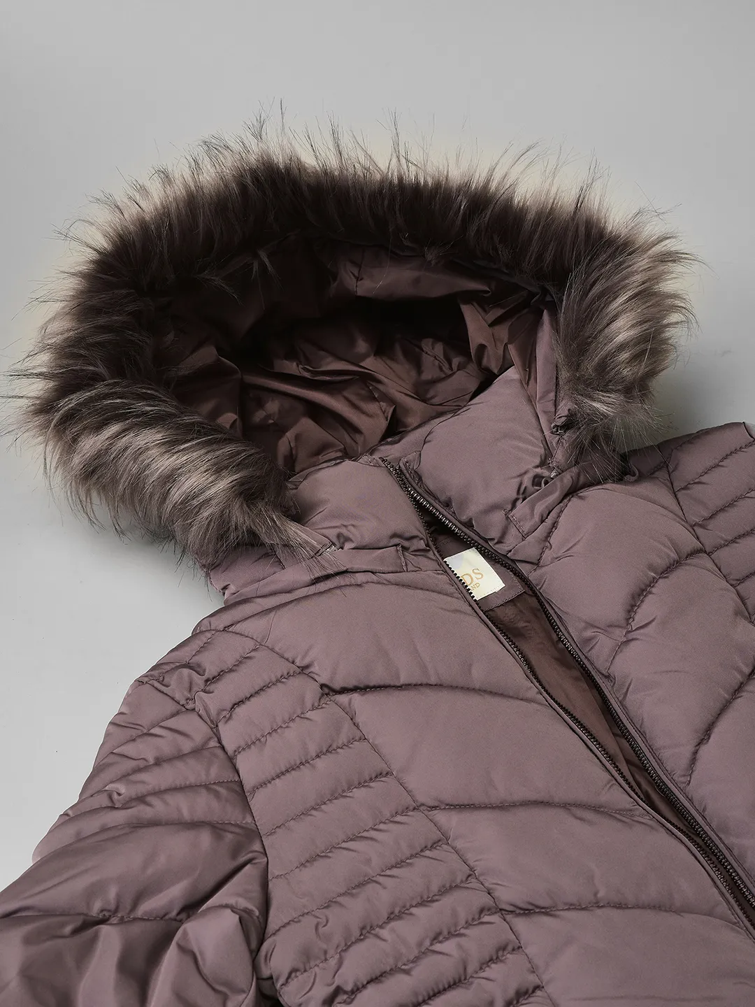 Peppercorn jacket with fur hood for ladies - Thumbnail 5