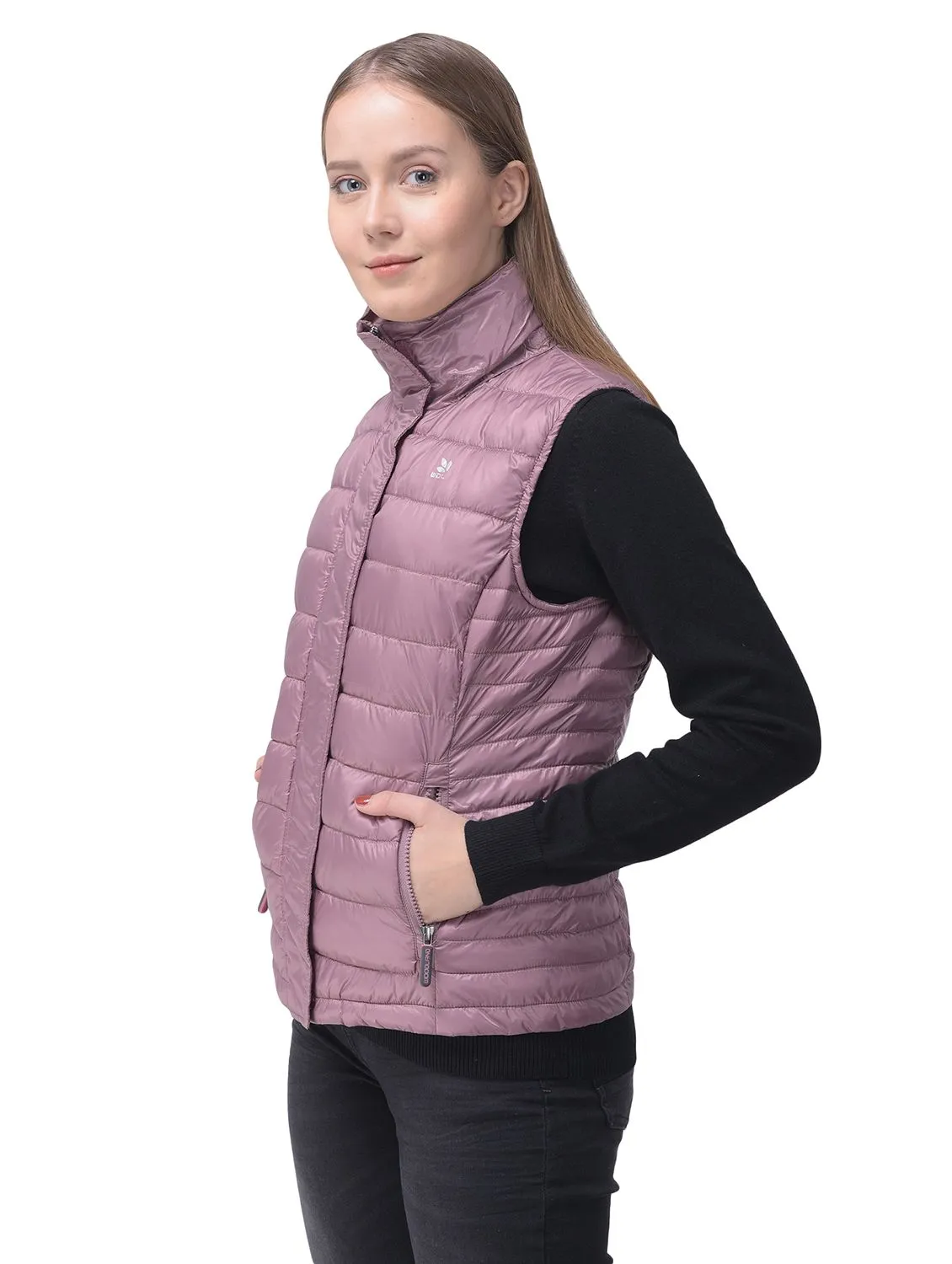 Wistful mauve quilted sleeveless jacket - Thumbnail 7