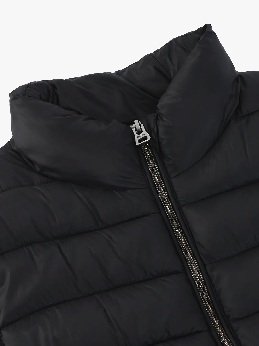 Woods Ladies Black Quilted Sleeveless Jacket - Thumbnail 5