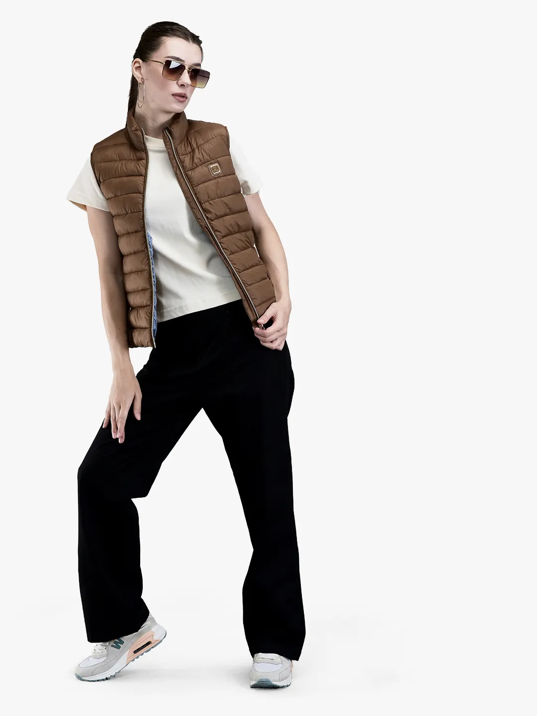 Woods Ladies Copper Quilted Sleeveless Jacket - Thumbnail 7