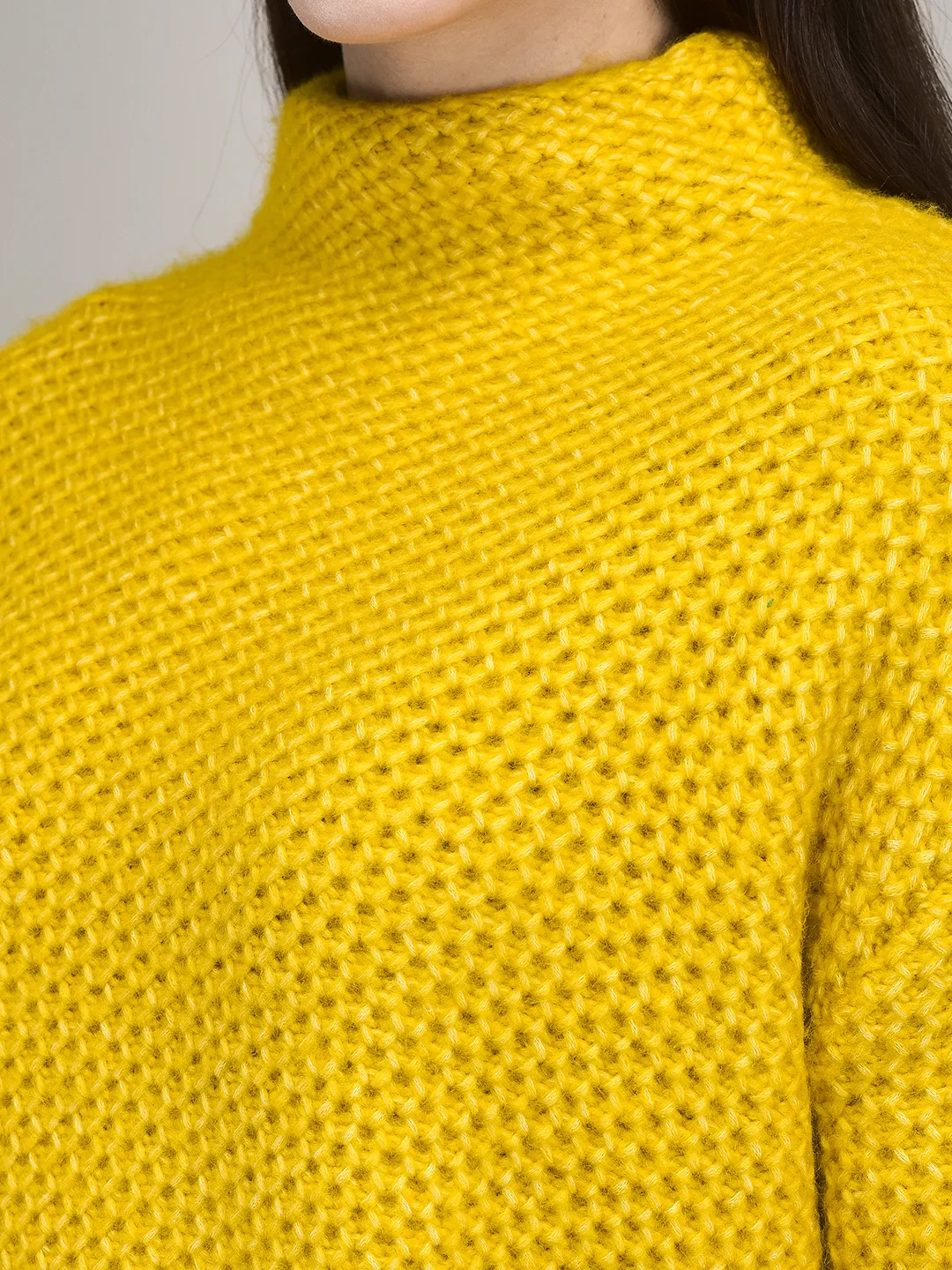Woods Golden Yellow Pullover For Women - Thumbnail 4