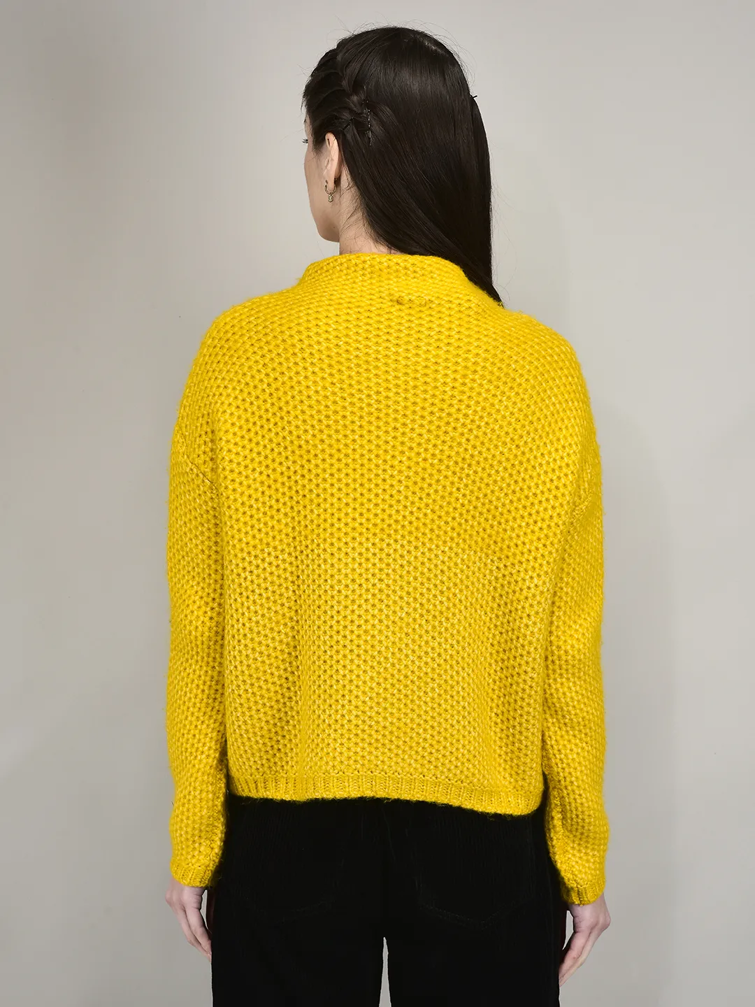 Woods Golden Yellow Pullover For Women - Thumbnail 5