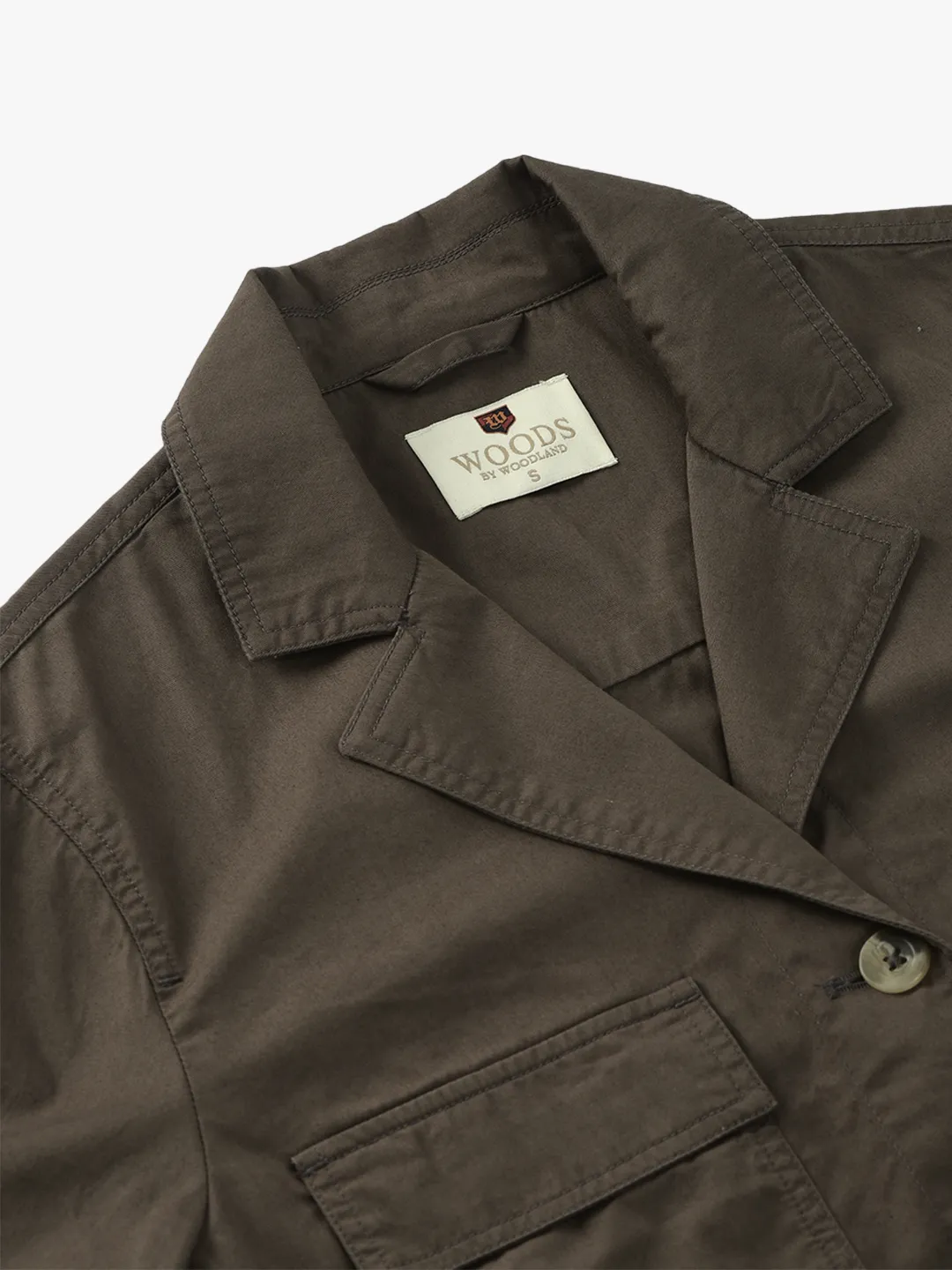 Woods Ladies Beige Cotton Linen Utility Shirt - Thumbnail 6