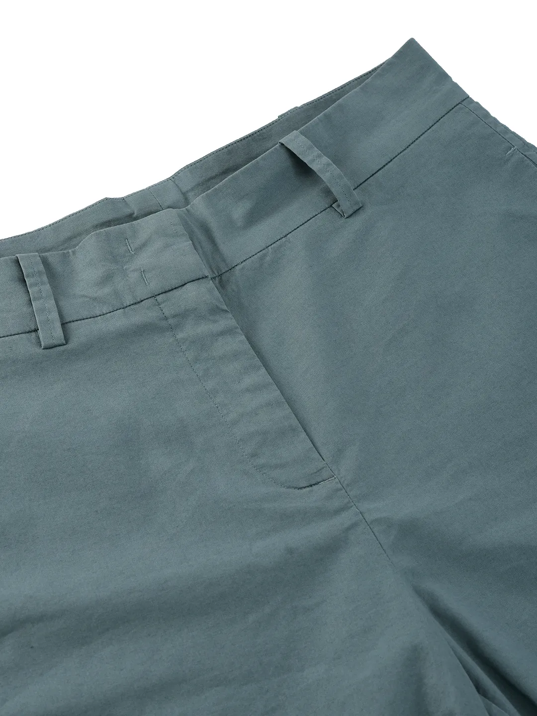Woodland Ladies Turquoise Cotton Stretch Shorts - Thumbnail 5