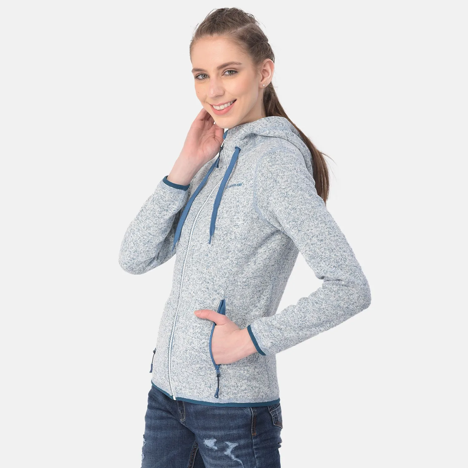 Blue sweatshirt for women - Thumbnail 3