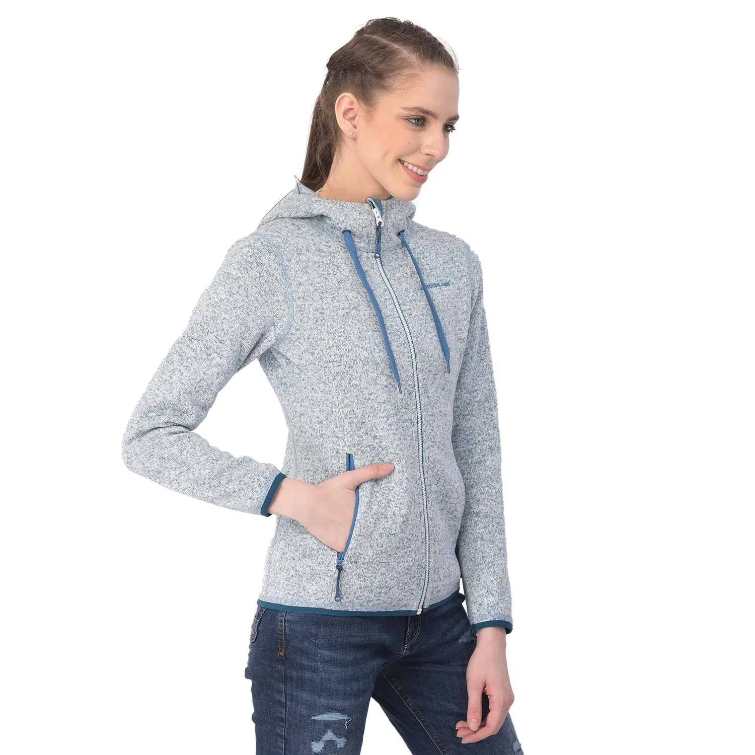 Blue sweatshirt for women - Thumbnail 4