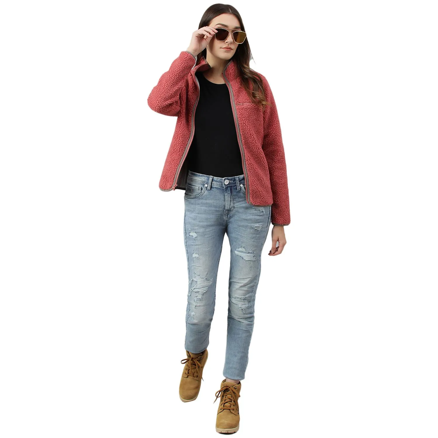 Faded Rose sweatshirt for women - Thumbnail 8