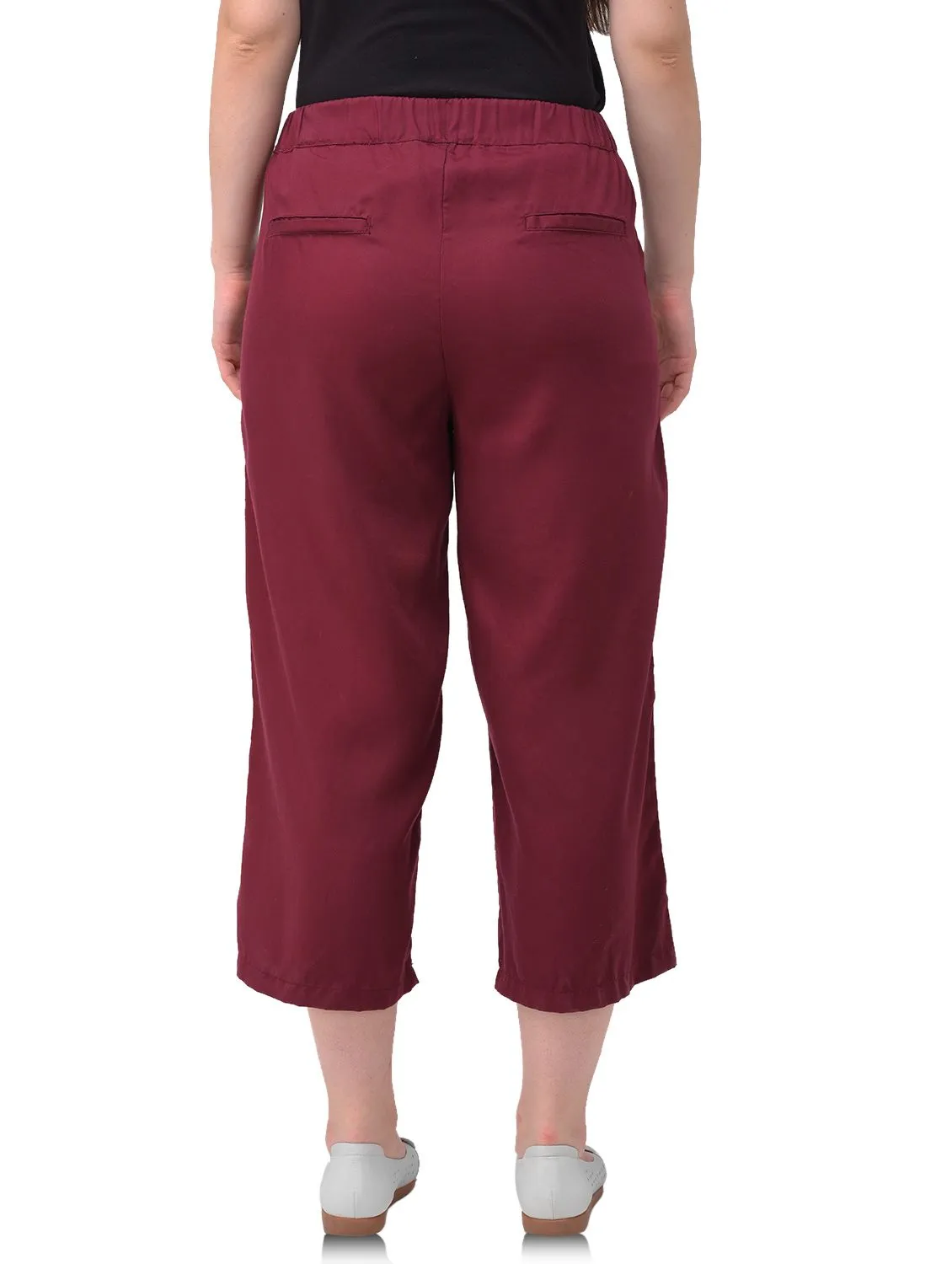 Wine culottes for women - Thumbnail 4