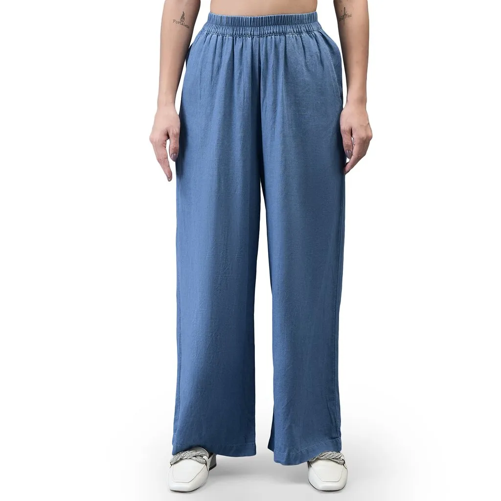 Woods Women Blue Trouser  - Thumbnail 1