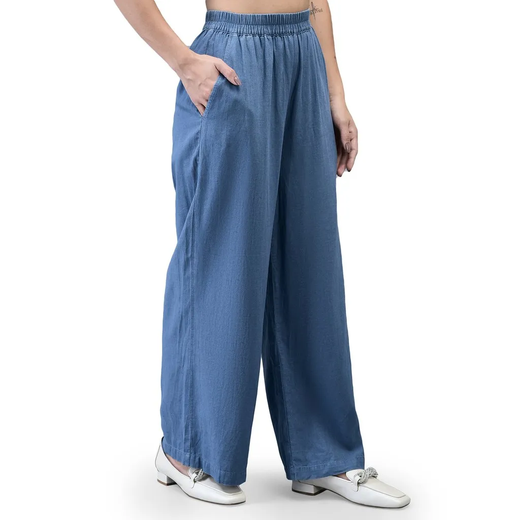 Woods Women Blue Trouser  - Thumbnail 3