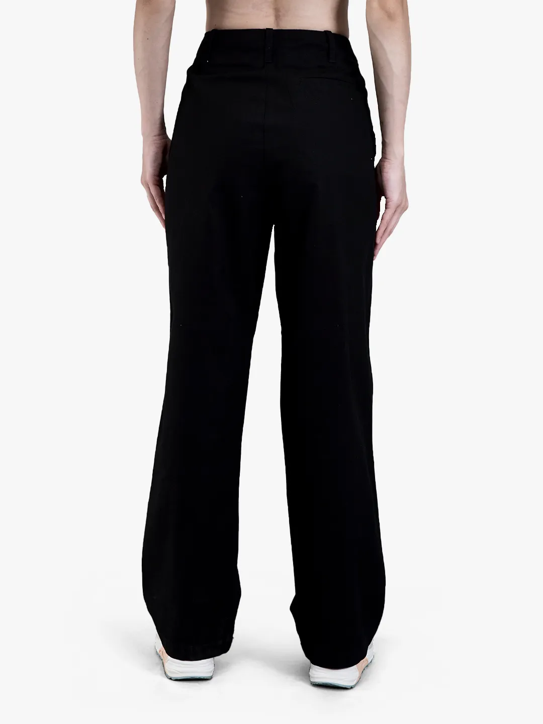 Woodland Ladies Black Cotton Linen Culottes 6