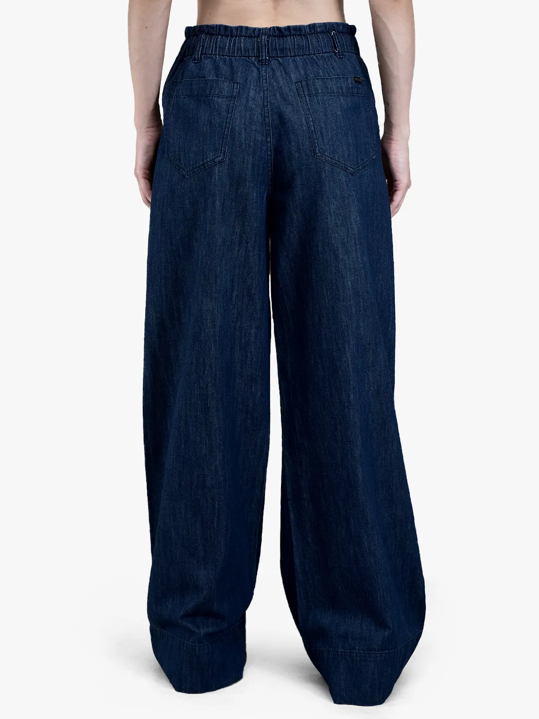 Woodland Ladies Denim Blue Cotton Linen Culottes 6