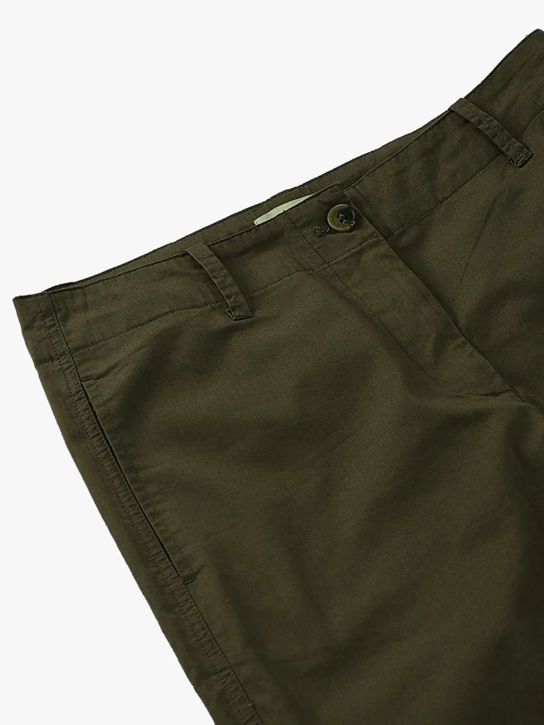 Woods Ladies Olive Lyocell Linen Wide-Leg Culottes 5