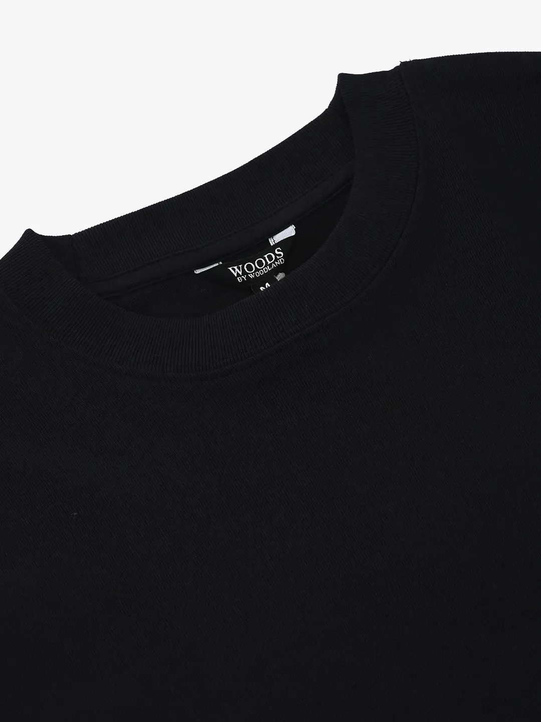 Ladies Black Classic Round Neck Knit T-Shirt 5