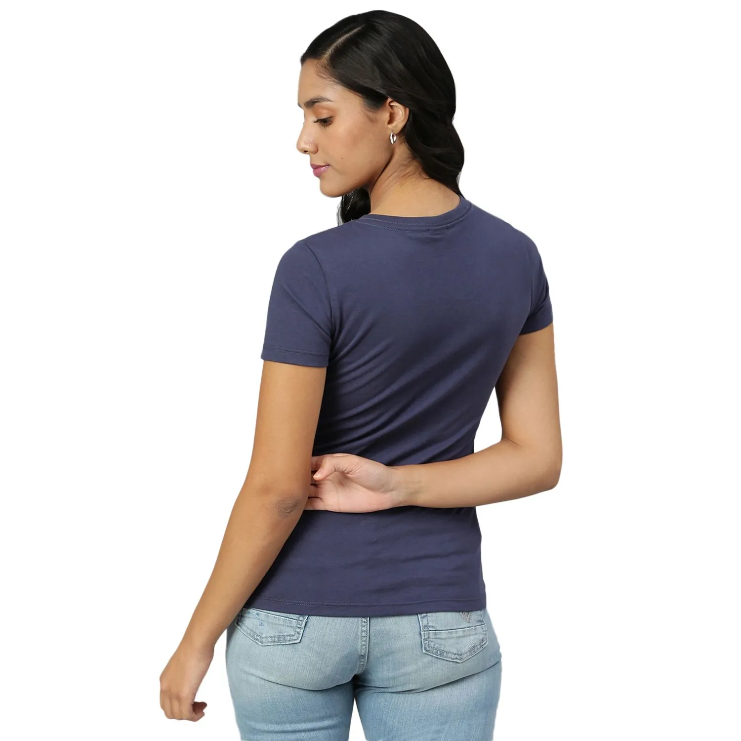 Blue t-shirt for women - Thumbnail 6