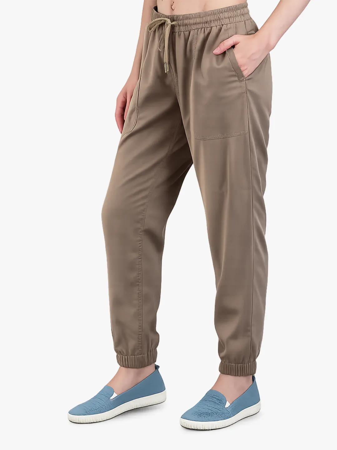 Incense Brown Lyocell Ladies Track Jogger 2