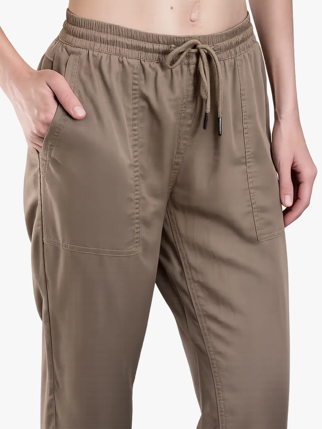 Incense Brown Lyocell Ladies Track Jogger 4