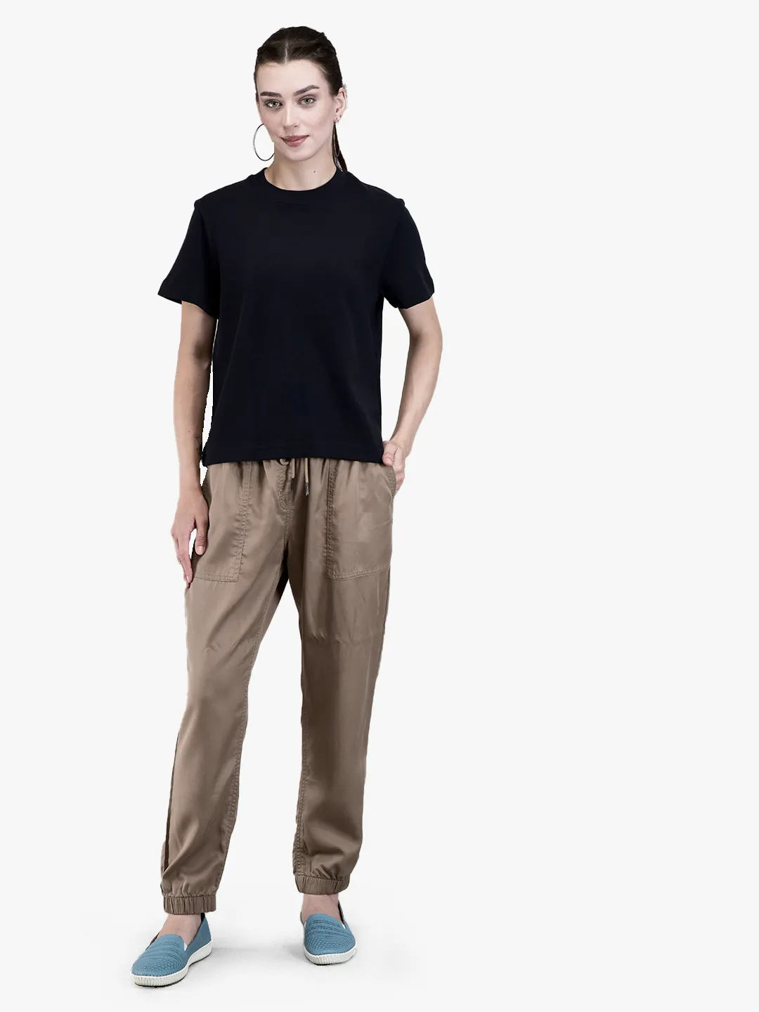 Incense Brown Lyocell Ladies Track Jogger 7
