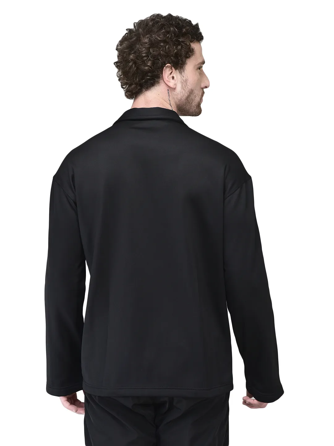 Unisex Black Full Sleeve Jacket - Thumbnail 9