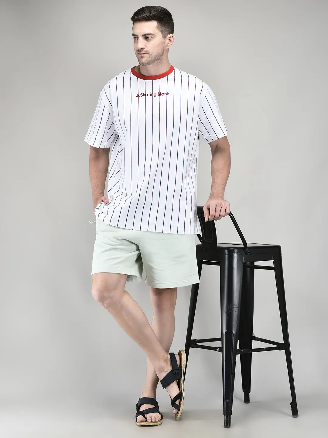 Lily Green Cotton Streetwear Shorts - Image 1