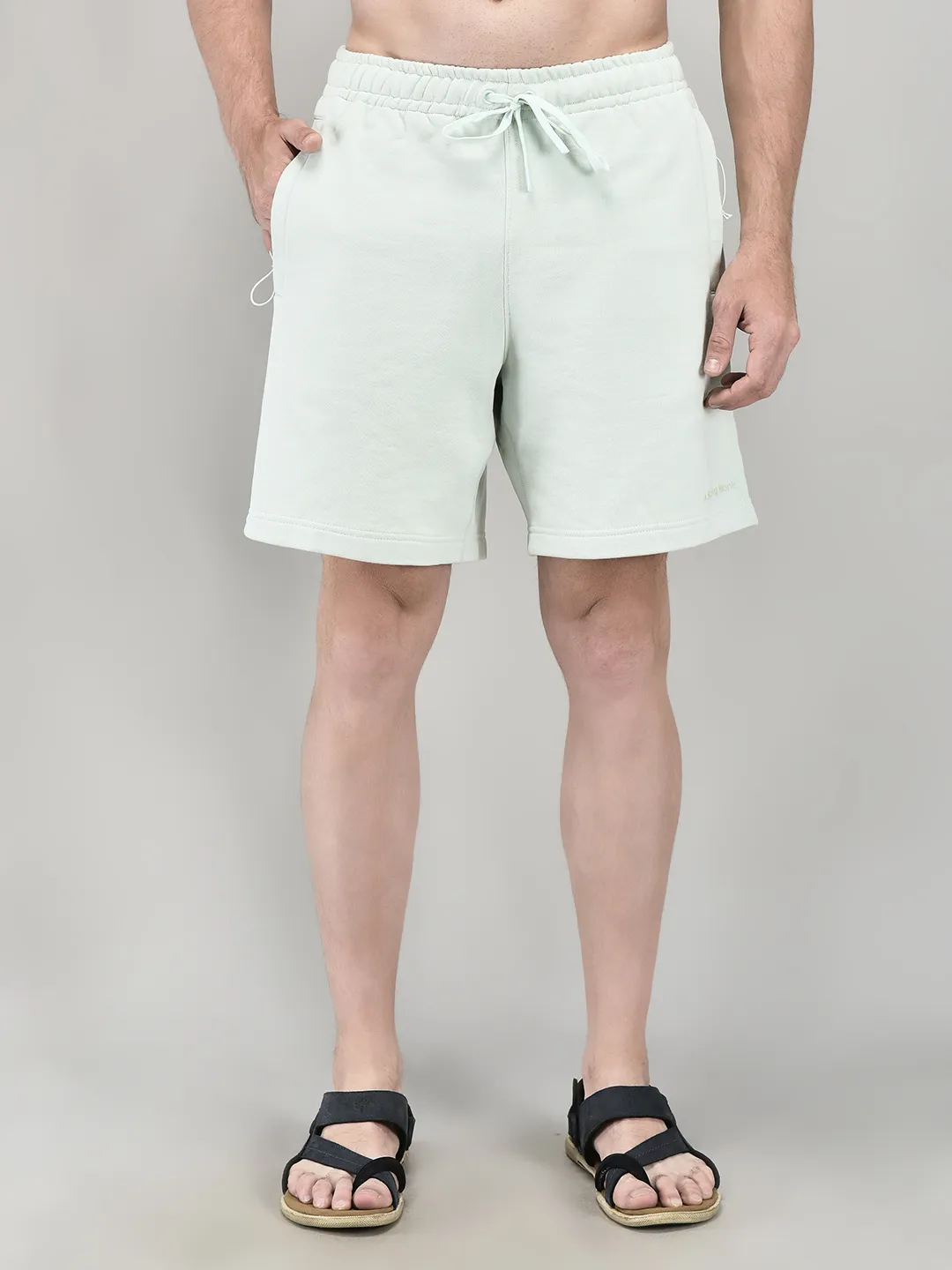Lily Green Cotton Streetwear Shorts - Thumbnail 2