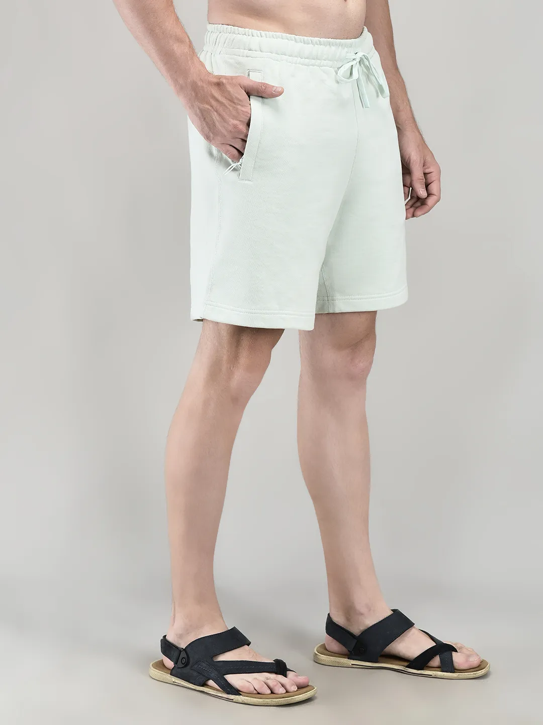 Lily Green Cotton Streetwear Shorts - Thumbnail 4