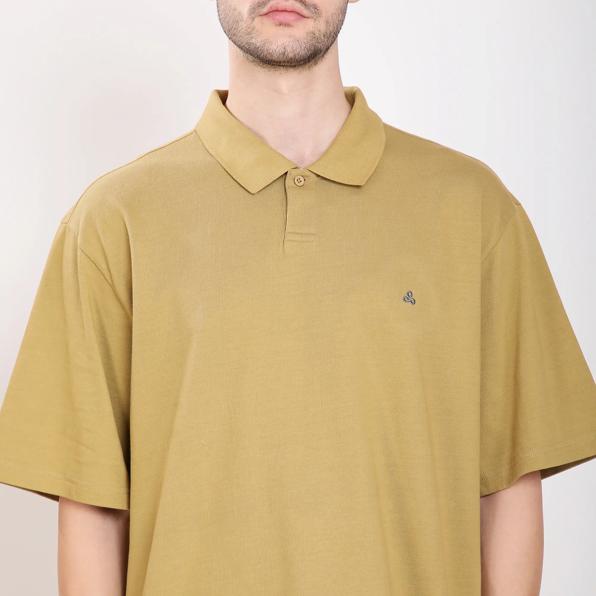 Gold Unisex Cotton Polo T-Shirt - Thumbnail 5