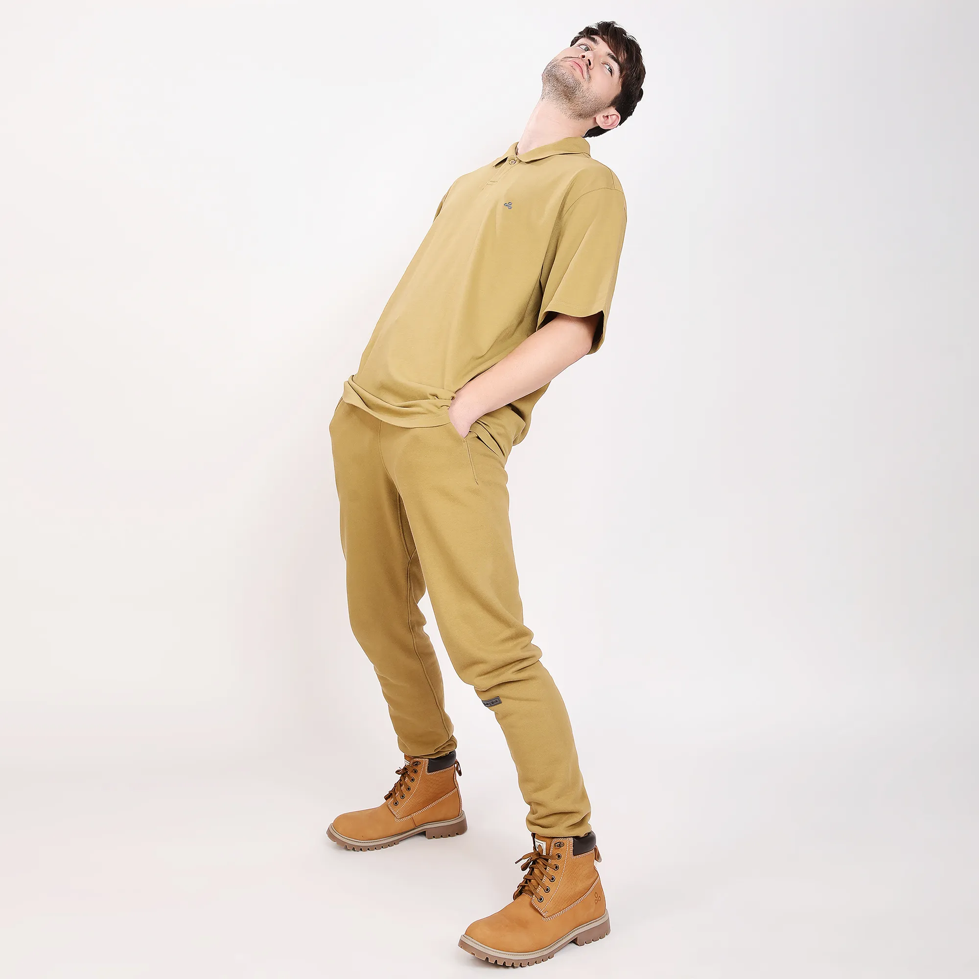 Gold Unisex Cotton Polo T-Shirt - Thumbnail 12