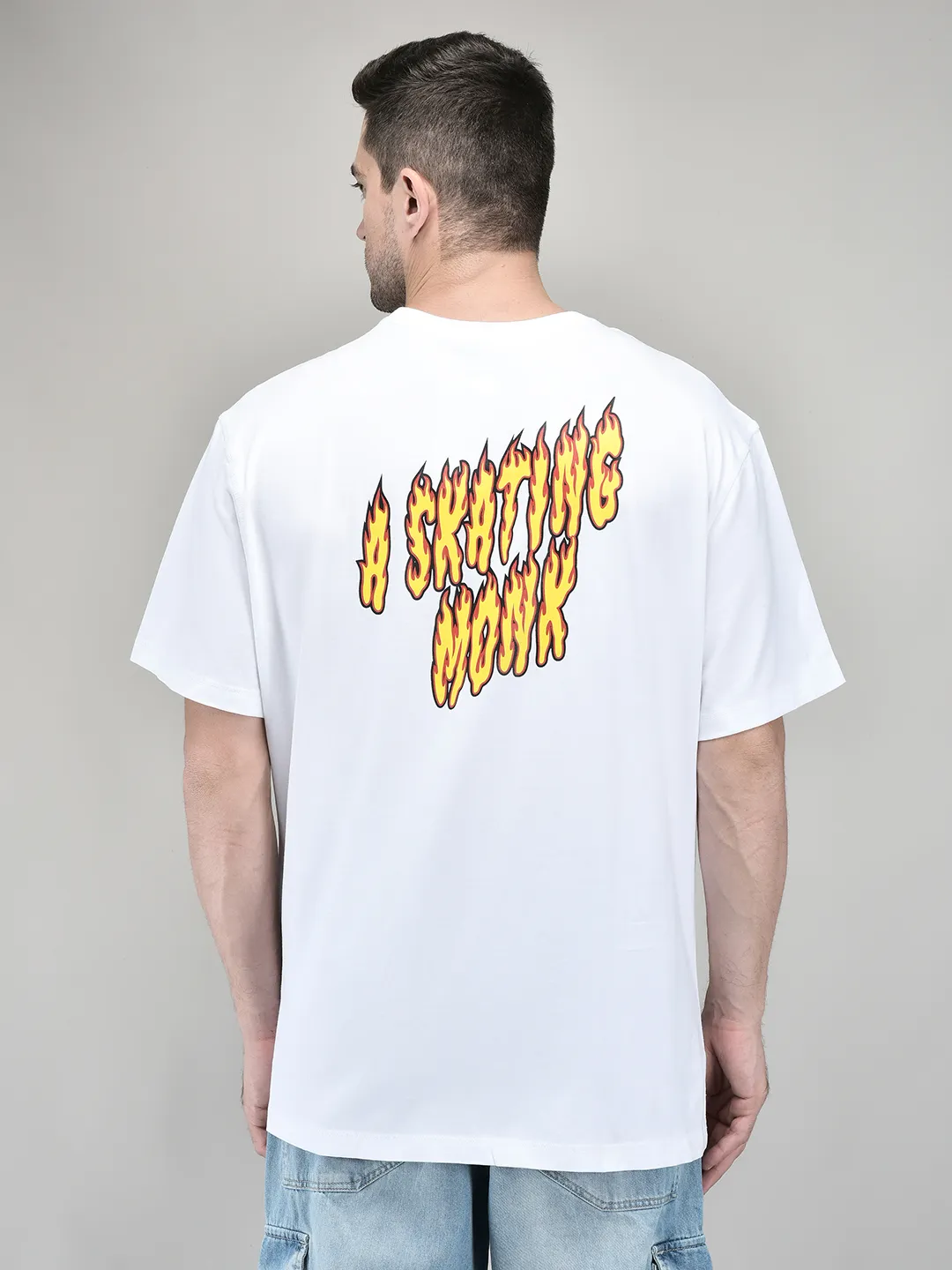 ASM Classic White Cotton Round Neck T-Shirt - Thumbnail 6